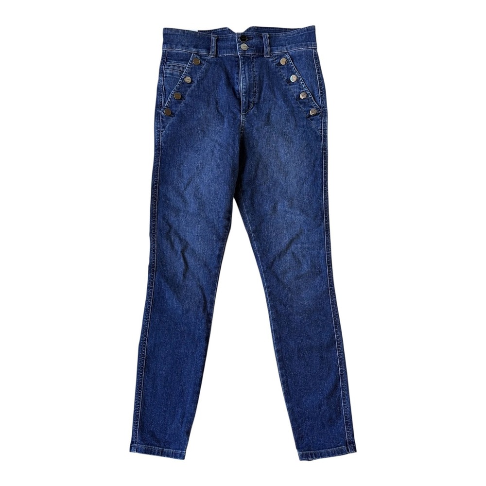 Joe's Jeans‎ Georgia Ankle High Rise Slim Straight Jeans 27 Blue Mid Wash Denim
